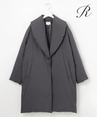 【23区/NIJYUSANKU】の【R(アール)】LIMONTAライトダウン ショールカラーコート グレー系|ID: prp329100004677677 ipo3291000000035708112