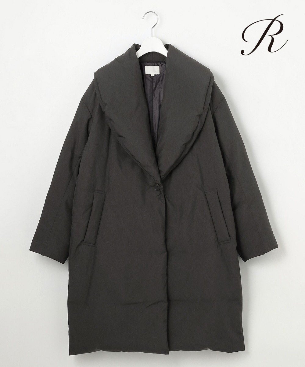 【23区/NIJYUSANKU】の【R(アール)】LIMONTAライトダウン ショールカラーコート インテリア・キッズ・メンズ・レディースファッション・服の通販 founy(ファニー) 　ファッション　Fashion　レディースファッション　Fashion for Women　アウター　Coat / Outerwear Collection　コート・ロングコート・ピーコート　Long Coats, Peacoats & More　レディースジャケット・軽アウター　Jackets　イタリア　Italy　エレガント 上品　Elegant　軽量　Lightweight, Ultra Light　ショール　Shawl, Wrap　ジャケット　Jacket, Outerwear　タフタ　Taffeta, Structured Fabric　ダウン　Down, Puffer　定番　Standard, Basic Item　人気　Popular, Best Seller　防寒　Cold Protection, Winter-Ready　A/W・秋冬　Autumn/Winter　冬　Winter / This Winter　2025年　2025　2025-2026秋冬・A/W　Autumn/Winter 2025–26 AW25–26　ブラック系|ID: prp329100004677677 ipo3291000000035708115