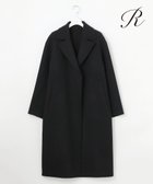 【23区/NIJYUSANKU】の【R(アール)】ウールメルトンリバー ロング ラップコート ブラック系|ID: prp329100004677678 ipo3291000000035767974