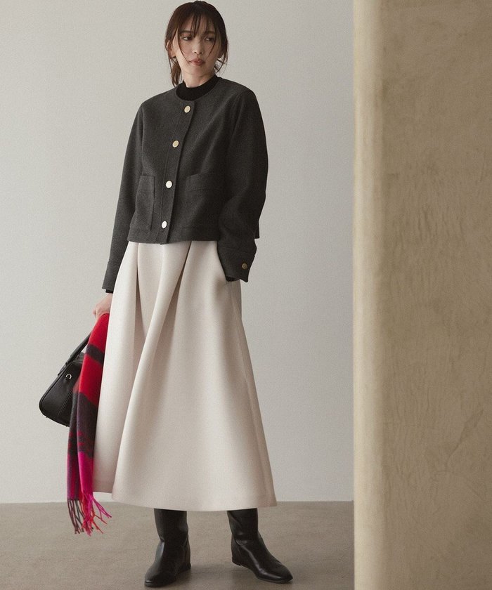 【アンフィーロ 自由区/UNFILO】の【VERY×UNFILOコラボ】BEAUTY FORM JERSEY+ ボリューム フレアスカート インテリア・キッズ・メンズ・レディースファッション・服の通販 founy(ファニー) https://founy.com/ ファッション Fashion レディースファッション Fashion for Women スカート Skirts Aライン・フレアスカート A-Line & Flared Skirts コラボ Collaboration, Collab 今季 This Season, Current Season 軽量 Lightweight, Ultra Light ストレッチ Stretch, Stretchy Fabric フレア Flare, Flared ブルゾン Blouson, Bomber Jacket A/W・秋冬 Autumn/Winter おすすめ Recommended / Our Picks エレガント 上品 Elegant |ID: prp329100004677685 ipo3291000000034475591