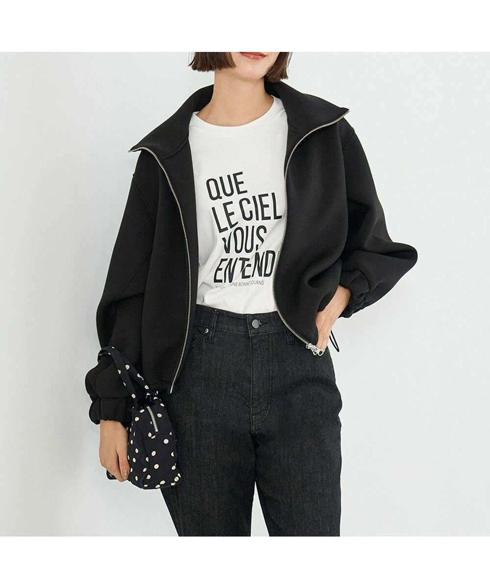 【アンフィーロ 自由区/UNFILO】の【VERY×UNFILOコラボ】BEAUTY FORM JERSEY+ ZIPブルゾン インテリア・キッズ・メンズ・レディースファッション・服の通販 founy(ファニー) ファッション Fashion レディースファッション Fashion for Women アウター Coat / Outerwear Collection レディースジャケット・軽アウター Jackets ブルゾンジャケット・スポーティアウター Blouson Jackets クロップド Cropped, Short Length コラボ Collaboration, Collab 今季 This Season, Current Season 軽量 Lightweight, Ultra Light ジャケット Jacket, Outerwear スタンド Stand Collar, Upright Stand ストレッチ Stretch, Stretchy Fabric セットアップ Set-Up, Coordinated Outfit フォルム Silhouette, Form ブルゾン Blouson, Bomber Jacket A/W・秋冬 Autumn/Winter おすすめ Recommended / Our Picks 【WEB限定】ブラック|ID: prp329100004677686 ipo3291000000033794910