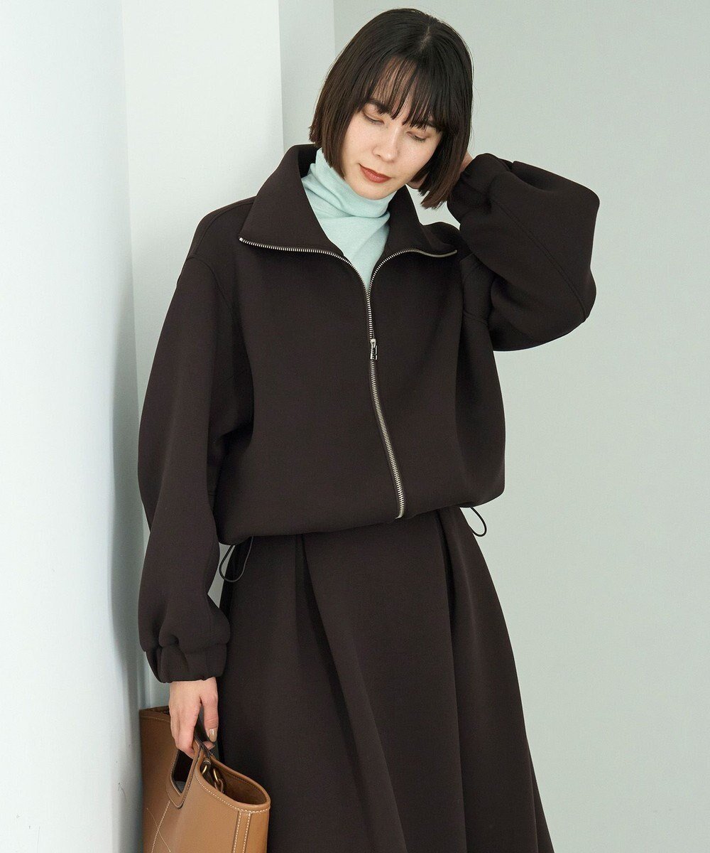 【アンフィーロ 自由区/UNFILO】の【VERY×UNFILOコラボ】BEAUTY FORM JERSEY+ ZIPブルゾン インテリア・キッズ・メンズ・レディースファッション・服の通販 founy(ファニー) ファッション Fashion レディースファッション Fashion for Women アウター Coat / Outerwear Collection レディースジャケット・軽アウター Jackets ブルゾンジャケット・スポーティアウター Blouson Jackets クロップド Cropped, Short Length コラボ Collaboration, Collab 今季 This Season, Current Season 軽量 Lightweight, Ultra Light ジャケット Jacket, Outerwear スタンド Stand Collar, Upright Stand ストレッチ Stretch, Stretchy Fabric セットアップ Set-Up, Coordinated Outfit フォルム Silhouette, Form ブルゾン Blouson, Bomber Jacket A/W・秋冬 Autumn/Winter おすすめ Recommended / Our Picks ブラウン|ID: prp329100004677686 ipo3291000000034122454