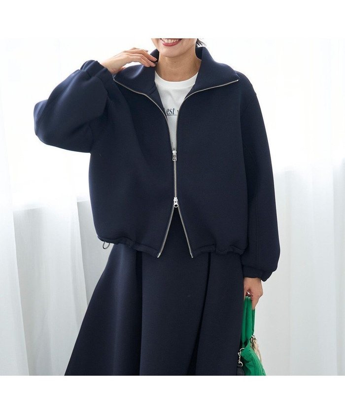 【アンフィーロ 自由区/UNFILO】の【VERY×UNFILOコラボ】BEAUTY FORM JERSEY+ ZIPブルゾン インテリア・キッズ・メンズ・レディースファッション・服の通販 founy(ファニー) https://founy.com/ ファッション Fashion レディースファッション Fashion for Women アウター Coat / Outerwear Collection レディースジャケット・軽アウター Jackets ブルゾンジャケット・スポーティアウター Blouson Jackets クロップド Cropped, Short Length コラボ Collaboration, Collab 今季 This Season, Current Season 軽量 Lightweight, Ultra Light ジャケット Jacket, Outerwear スタンド Stand Collar, Upright Stand ストレッチ Stretch, Stretchy Fabric セットアップ Set-Up, Coordinated Outfit フォルム Silhouette, Form ブルゾン Blouson, Bomber Jacket A/W・秋冬 Autumn/Winter おすすめ Recommended / Our Picks |ID: prp329100004677686 ipo3291000000035703610