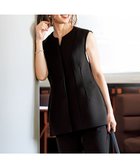 【アンフィーロ 自由区/UNFILO】の【VERY×UNFILOコラボ】BEAUTY FORM JERSEY+ ペプラムジレ ブラック|ID: prp329100004677689 ipo3291000000035705551