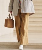 【23区/NIJYUSANKU】の【滝沢眞規子さん着用/CanCam11月号掲載】ナチュラルストレッチサキソニー タック ワイド パンツ キャメル系|ID: prp329100004677713 ipo3291000000035374682