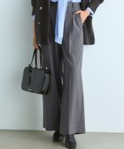 【23区/NIJYUSANKU】の【滝沢眞規子さん着用/CanCam11月号掲載】ナチュラルストレッチサキソニー タック ワイド パンツ グレー系|ID: prp329100004677713 ipo3291000000035613634