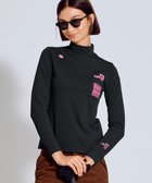 【ピーダブリュサーキュラス/PW CIRCULUS】の【吸水速乾 / UV遮蔽率99.5% UVカット / ストレッチ】【WOMEN】DELFT ロングスリーブモックT ゴルフ レディース ブラック系|ID: prp329100004677728 ipo3291000000033795109