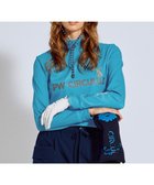 【ピーダブリュサーキュラス/PW CIRCULUS】の【吸水速乾 / UV遮蔽率99.5% UVカット / ストレッチ】【WOMEN】ラビットグラフィック ロングスリーブモックT ゴルフ レディース スカイブルー系|ID: prp329100004677731 ipo3291000000033795131