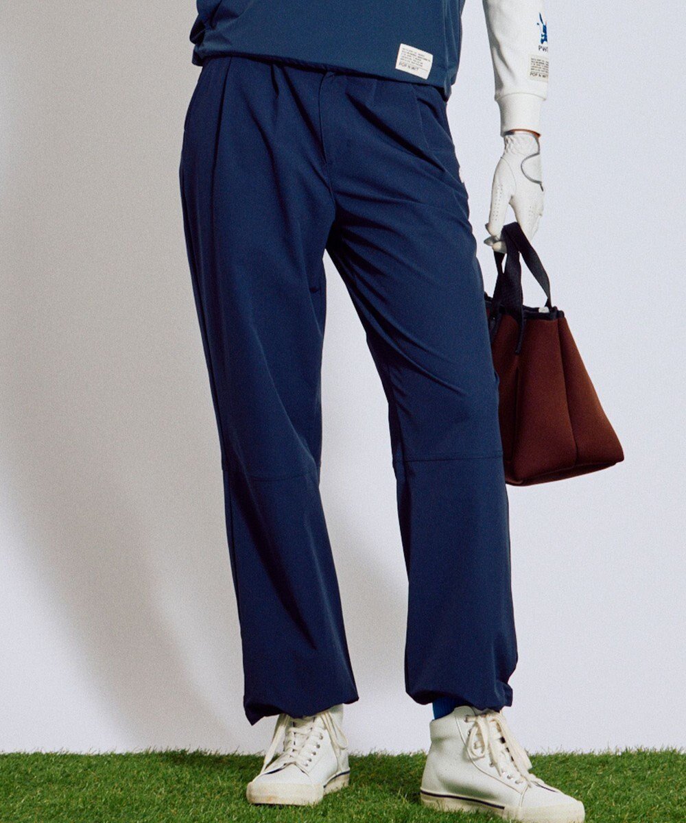 【ピーダブリュサーキュラス/PW CIRCULUS】の【ストレッチ素材】【WOMEN】セミワイド イージーパンツ ゴルフウェア レディース インテリア・キッズ・メンズ・レディースファッション・服の通販 founy(ファニー) ファッション Fashion レディースファッション Fashion for Women パンツ Pants & Trousers 2025年 2025 2025-2026秋冬・A/W Autumn/Winter 2025–26 AW25–26 ゴルフ Golf シンプル Simple, Minimal ストレッチ Stretch, Stretchy Fabric ストレート Straight, Straight Cut プリント Print, Printed Pattern リラックス Relax, Relaxed Fit ワイド Wide, Wide Fit ワンポイント One Point, Statement Accent 秋 Autumn A/W・秋冬 Autumn/Winter 軽量 Lightweight, Ultra Light ネイビー系|ID: prp329100004677734 ipo3291000000034180911