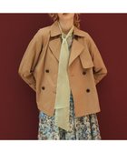 【組曲/KUMIKYOKU】のタイプライターショート トレンチコート 人気、トレンドファッション・服の通販 founy(ファニー) ファッション Fashion レディースファッション Fashion for Women アウター Coat / Outerwear Collection コート・ロングコート・ピーコート Long Coats, Peacoats & More レディースジャケット・軽アウター Jackets トレンチコート / 春秋の定番アウター Trench Coats ショート Short, Short Length ジャケット Jacket, Outerwear タイプライター Typewriter Fabric, Crisp Cotton ヨーク Yoke, Yoke Design A/W・秋冬 Autumn/Winter thumbnail キャメル系|ID: prp329100004677757 ipo3291000000033870264