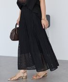 【アメリカンホリック/AMERICAN HOLIC】のカットジャガードプリーツスカート Black|ID: prp329100004677766 ipo3291000000033795311