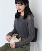 【アメリカンホリック/AMERICAN HOLIC】のレース長袖プルオーバー Charcoal Gray|ID: prp329100004677778 ipo3291000000033795365