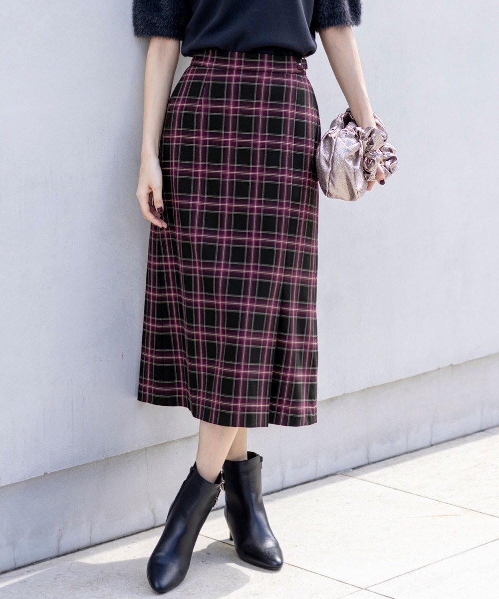 【エニィ スィス/any SiS】のビューティサーモ2WAYストレッチチェック スカート インテリア・キッズ・メンズ・レディースファッション・服の通販 founy(ファニー) ファッション Fashion レディースファッション Fashion for Women スカート Skirts 秋 Autumn シンプル Simple, Minimal ストレッチ Stretch, Stretchy Fabric スリット Slit, Slit Detail チェック Check, Plaid, Tartan トレンド Trend, Trending Now フレア Flare, Flared ベーシック Basic, Essential ポケット Pocket, Pocket Detail ラップ Wrap, Wrap Design ワイド Wide, Wide Fit A/W・秋冬 Autumn/Winter おすすめ Recommended / Our Picks エレガント 上品 Elegant 新作・新入荷 New Arrivals / New In ブラックタータン|ID: prp329100004677792 ipo3291000000033795443