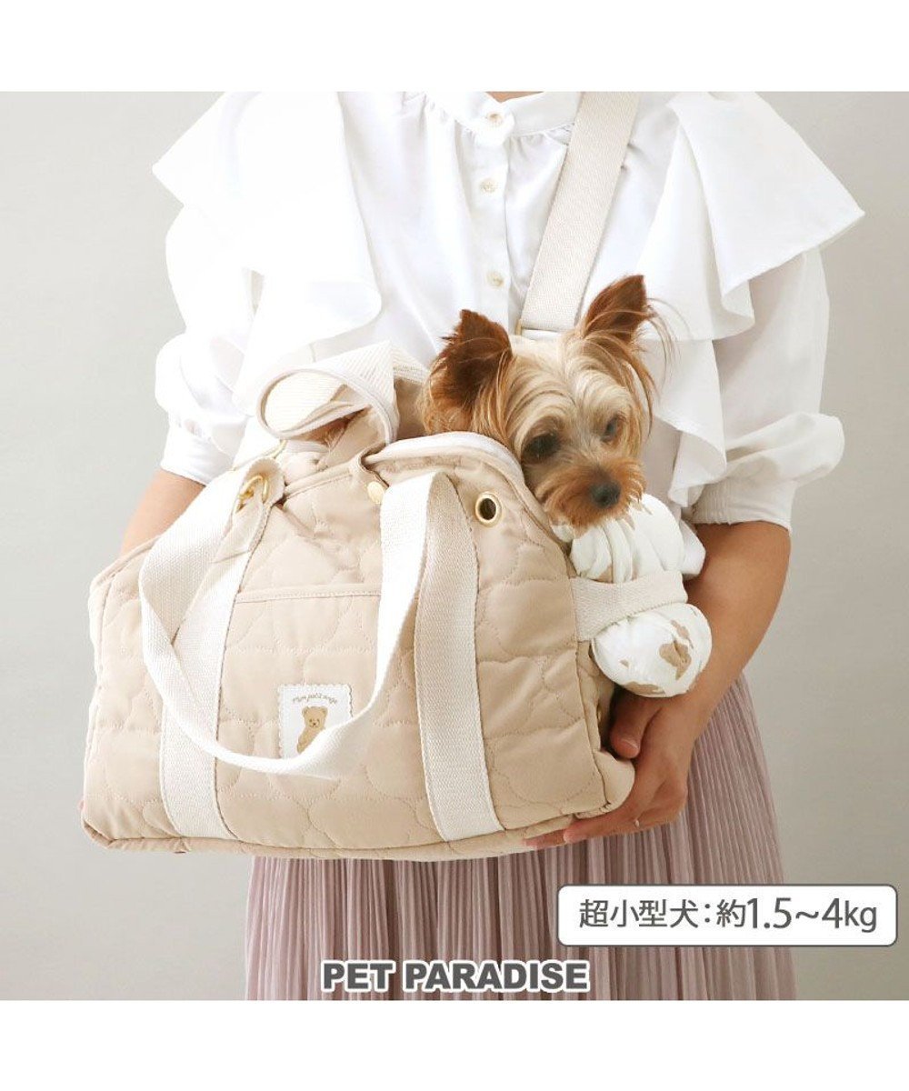 【ペットパラダイス/PET PARADISE / GOODS】のペットパラダイス くまちゃん あごのせ キャリーバッグ 超小型犬 約1.5～4kg インテリア・キッズ・メンズ・レディースファッション・服の通販 founy(ファニー) 　スーツケース キャリーケース　Suitcase / Carry Case　クッション　Cushion, Throw Pillow　コンパクト　Compact, Small Size　ショルダー　Shoulder, Shoulder Strap　ラップ　Wrap, Wrap Design　犬　Dog　ホーム・キャンプ・アウトドア・お取り寄せ　Home Living / Home & Lifestyle / Camping Gear / Outdoor Camping　ペットグッズ　Pet Supplies　ブラウン|ID: prp329100004677863 ipo3291000000033795753