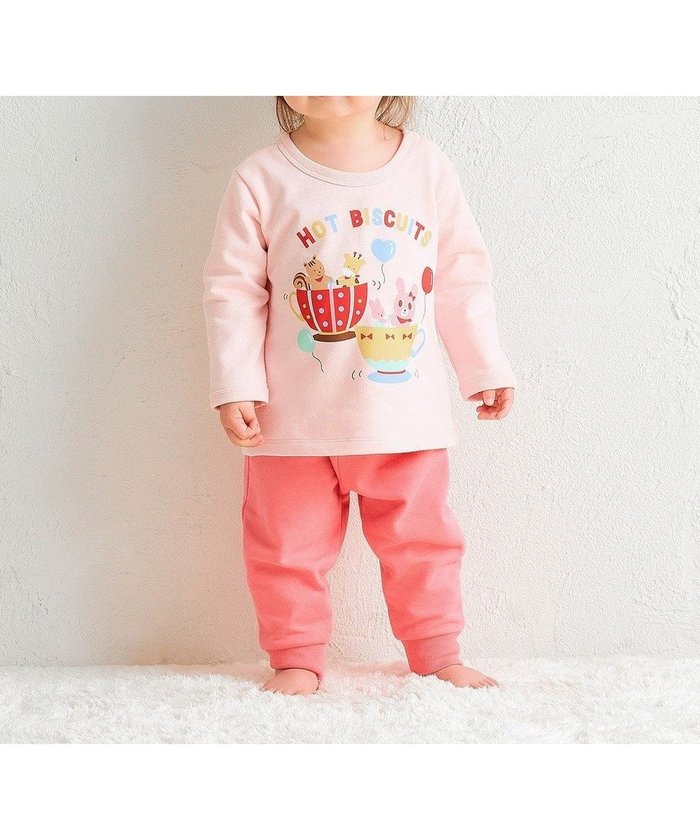 【ミキハウスホットビスケッツ/MIKI HOUSE HOT BISCUITS / KIDS】の【80-120cm】ミニ裏毛パイル素材 ティーカップ柄 ルームウェアセット インテリア・キッズ・メンズ・レディースファッション・服の通販 founy(ファニー) https://founy.com/ ファッション Fashion キッズファッション Fashion for Kids おすすめ Recommended / Our Picks パジャマ Pajamas, Sleepwear リラックス Relax, Relaxed Fit 長袖 Long Sleeve, Full Sleeve |ID: prp329100004677881 ipo3291000000034424808