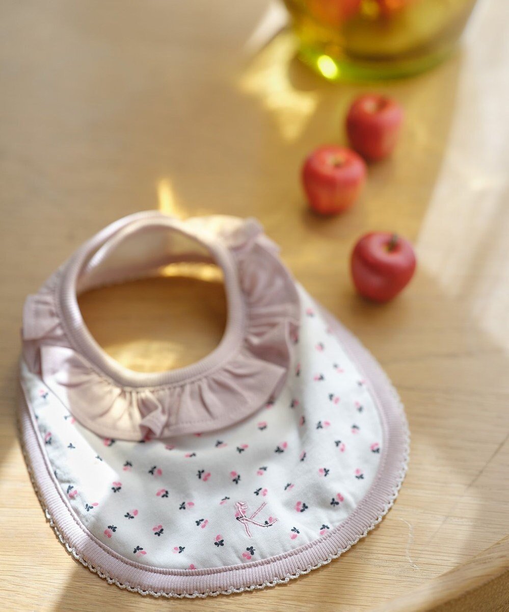 【組曲 / KIDS/KUMIKYOKU】のフラワーボンボン スタイ 人気、トレンドファッション・服の通販 founy(ファニー) 　ファッション　Fashion　キッズファッション　Fashion for Kids　フラワー　Flower, Floral　フリル　Frill, Ruffle　プリント　Print, Printed Pattern　エレガント 上品　Elegant　 other-1|ID: prp329100004677906 ipo3291000000034757046