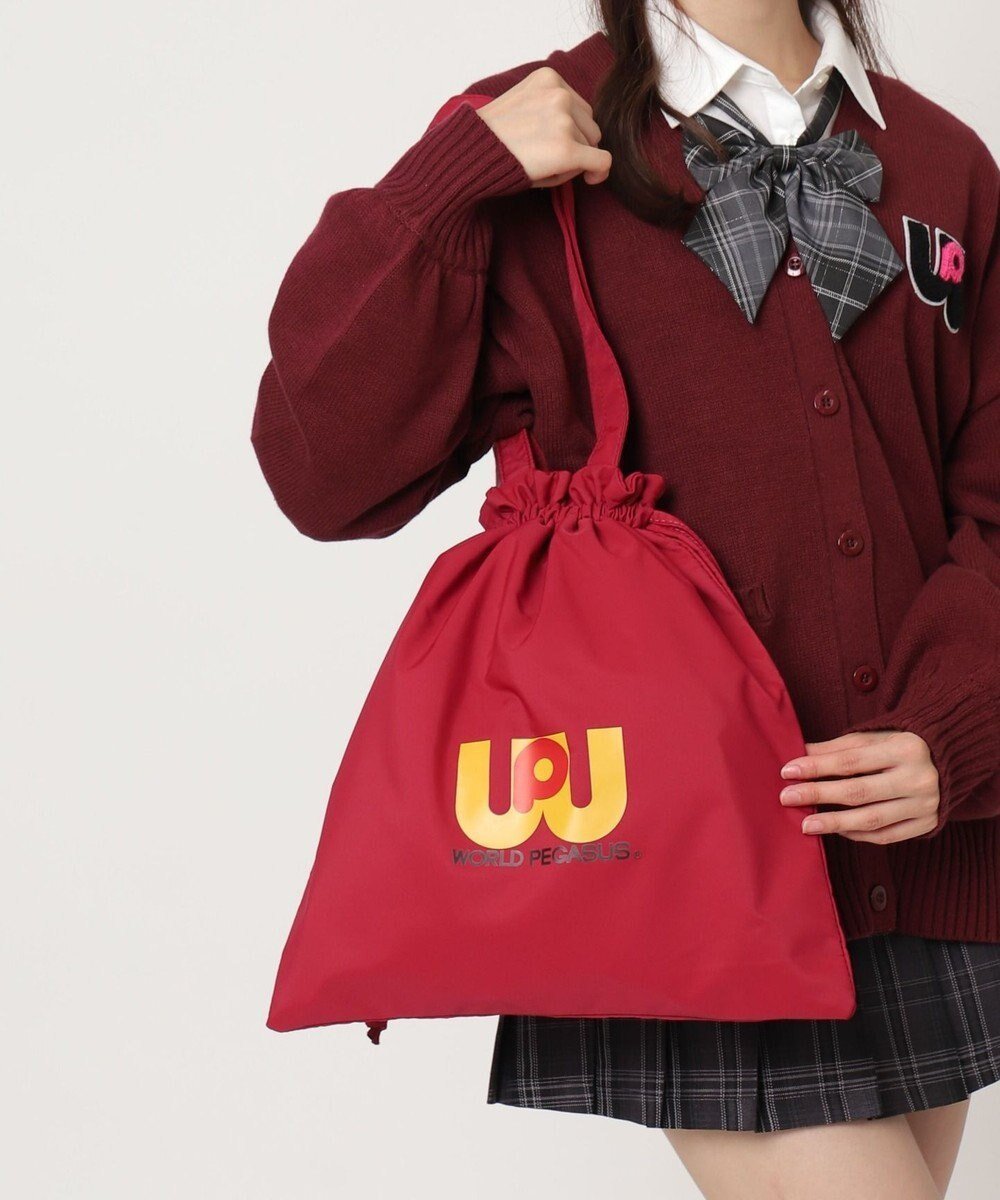 【ウィゴー/WEGO】の【SCHOOLITEM】ワールドペガサスコラボマルチキンチャク インテリア・キッズ・メンズ・レディースファッション・服の通販 founy(ファニー) 　ファッション　Fashion　レディースファッション　Fashion for Women　バッグ　Bags　巾着　Drawstring Bag, Kinchaku　シューズ　Shoes, Footwear　スマホ　Smartphone, Mobile Device　レッドその他|ID: prp329100004677934 ipo3291000000033796102