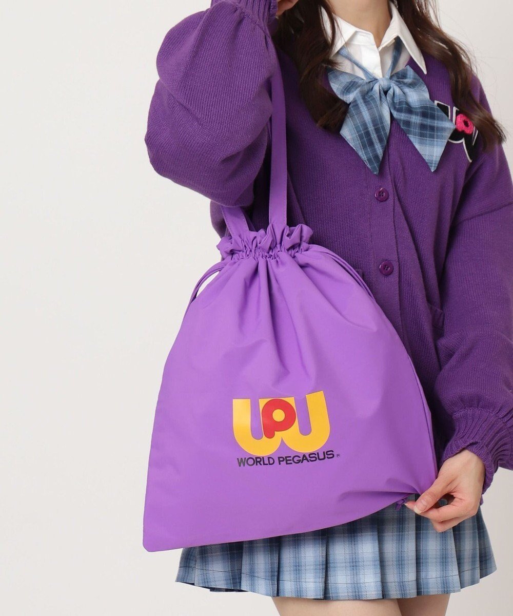 【ウィゴー/WEGO】の【SCHOOLITEM】ワールドペガサスコラボマルチキンチャク インテリア・キッズ・メンズ・レディースファッション・服の通販 founy(ファニー) 　ファッション　Fashion　レディースファッション　Fashion for Women　バッグ　Bags　巾着　Drawstring Bag, Kinchaku　シューズ　Shoes, Footwear　スマホ　Smartphone, Mobile Device　パープル|ID: prp329100004677934 ipo3291000000033796107