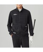 【23区 ゴルフ/23区GOLF / MEN】の【MEN】【UVカット】千鳥ジャカードニットブルゾン ブラック系|ID: prp329100004678042 ipo3291000000034199178