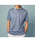 【ジョセフ アブード/JOSEPH ABBOUD / MEN】の【リネン素材/清涼感/吸水速乾】リネン天竺 ポロシャツ サックスブルー系|ID: prp329100004678064 ipo3291000000034199118