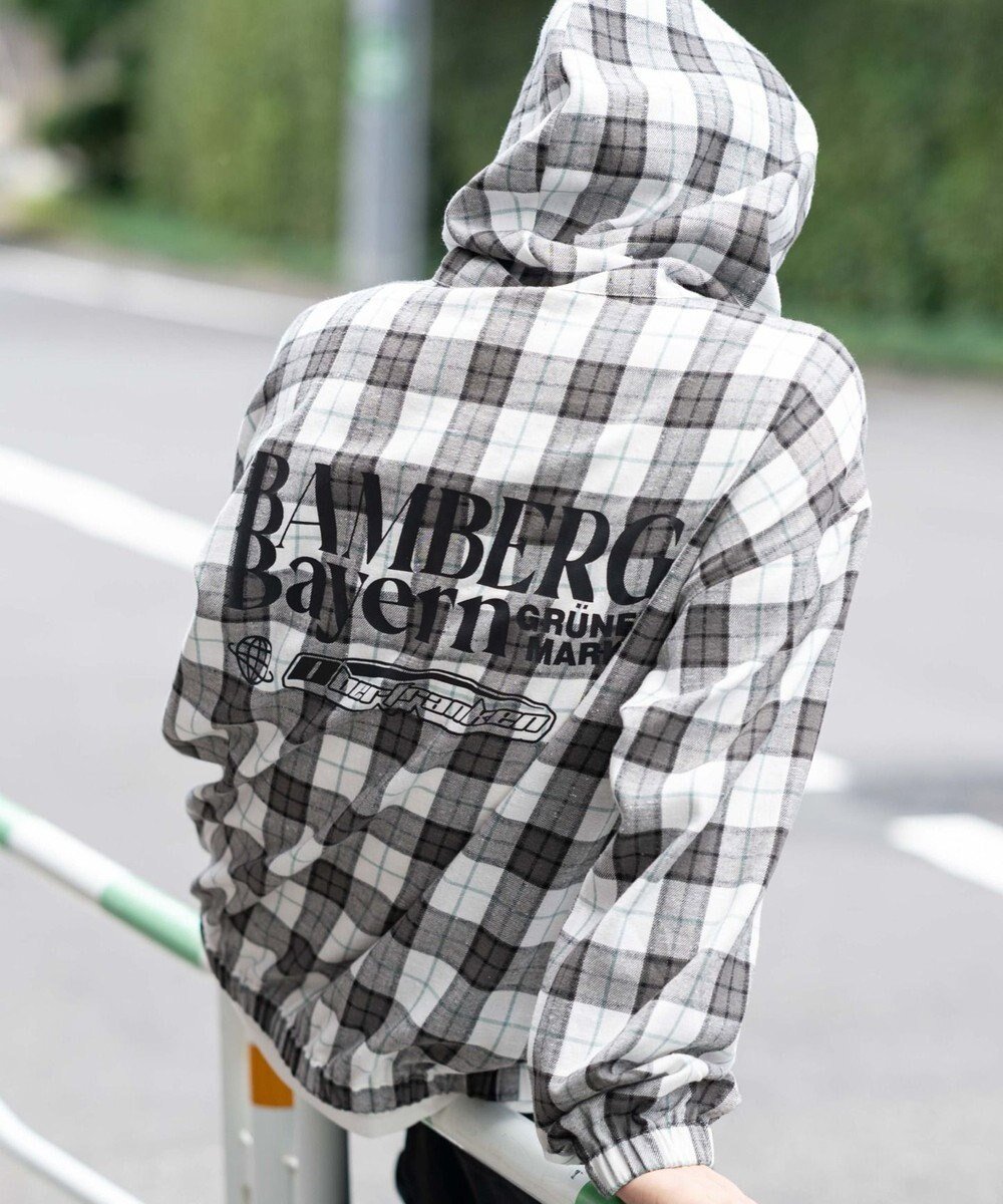 【ウィゴー/WEGO】の【ユニセックス着用ITEM/MLサイズ展開】チェックグラフィックZIPパーカー(LS) インテリア・キッズ・メンズ・レディースファッション・服の通販 founy(ファニー) 　ファッション　Fashion　レディースファッション　Fashion for Women　トップス・カットソー　Cut & Sew Tops　シャツ・ブラウス・オフィスカジュアル　Elegant Blouses & Button-Ups　レディースパーカー・カジュアルフーディー　Casual Hoodies & Sweatshirts　グラフィック　Graphic, Graphic Design　スマホ　Smartphone, Mobile Device　ダブル　Double, Double-Breasted　チェック　Check, Plaid, Tartan　トレンド　Trend, Trending Now　長袖　Long Sleeve, Full Sleeve　パーカー　Hoodie, Parka　プリント　Print, Printed Pattern　メンズ　Men's, Menswear　ワイド　Wide, Wide Fit　A/W・秋冬　Autumn/Winter　新作・新入荷　New Arrivals / New In　おすすめ　Recommended / Our Picks　ホワイトチェック1|ID: prp329100004678082 ipo3291000000033796902