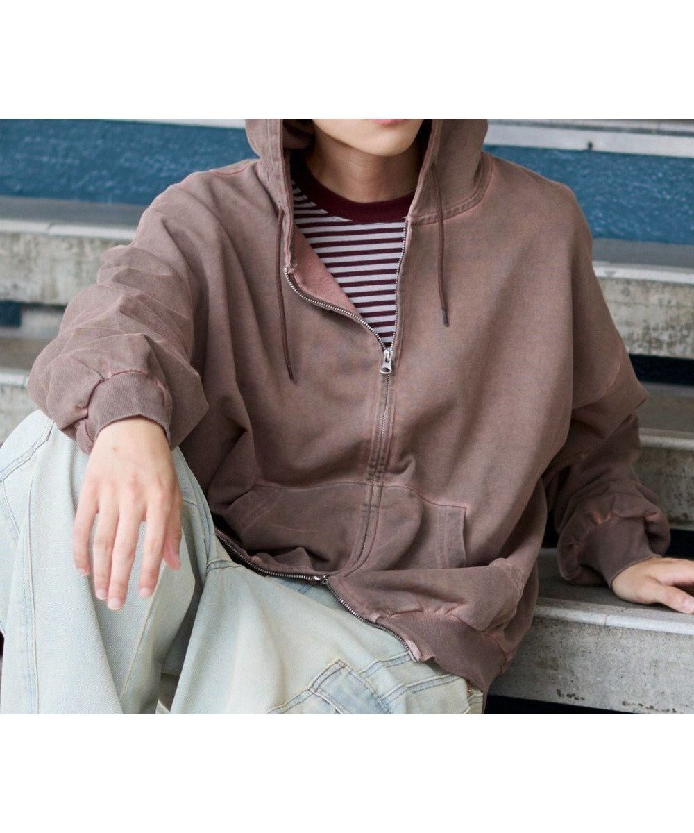 【ウィゴー/WEGO】の【ユニセックス着用ITEM/MLサイズ展開】バルーンBIGダブルZIPパーカー 人気、トレンドファッション・服の通販 founy(ファニー) 　ファッション　Fashion　レディースファッション　Fashion for Women　トップス・カットソー　Cut & Sew Tops　レディースパーカー・カジュアルフーディー　Casual Hoodies & Sweatshirts　カーゴパンツ　Cargo Pants, Utility Pants　ショーツ　Shorts, Short Pants　シンプル　Simple, Minimal　スポーツ　Sports, Activewear　スマホ　Smartphone, Mobile Device　ダブル　Double, Double-Breasted　デニム　Denim, Jeans Material　トレンド　Trend, Trending Now　長袖　Long Sleeve, Full Sleeve　バルーン　Balloon, Balloon Silhouette　パーカー　Hoodie, Parka　無地　Plain, Solid Color　A/W・秋冬　Autumn/Winter　 other-1|ID: prp329100004678085 ipo3291000000033796910