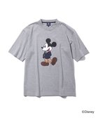【ジェイ プレス/J.PRESS / MEN】の【DISNEY COLLECTION】【UNISEX】フロントイラストTシャツ / ミッキーマウス ライトグレー系|ID: prp329100004678104 ipo3291000000033797006