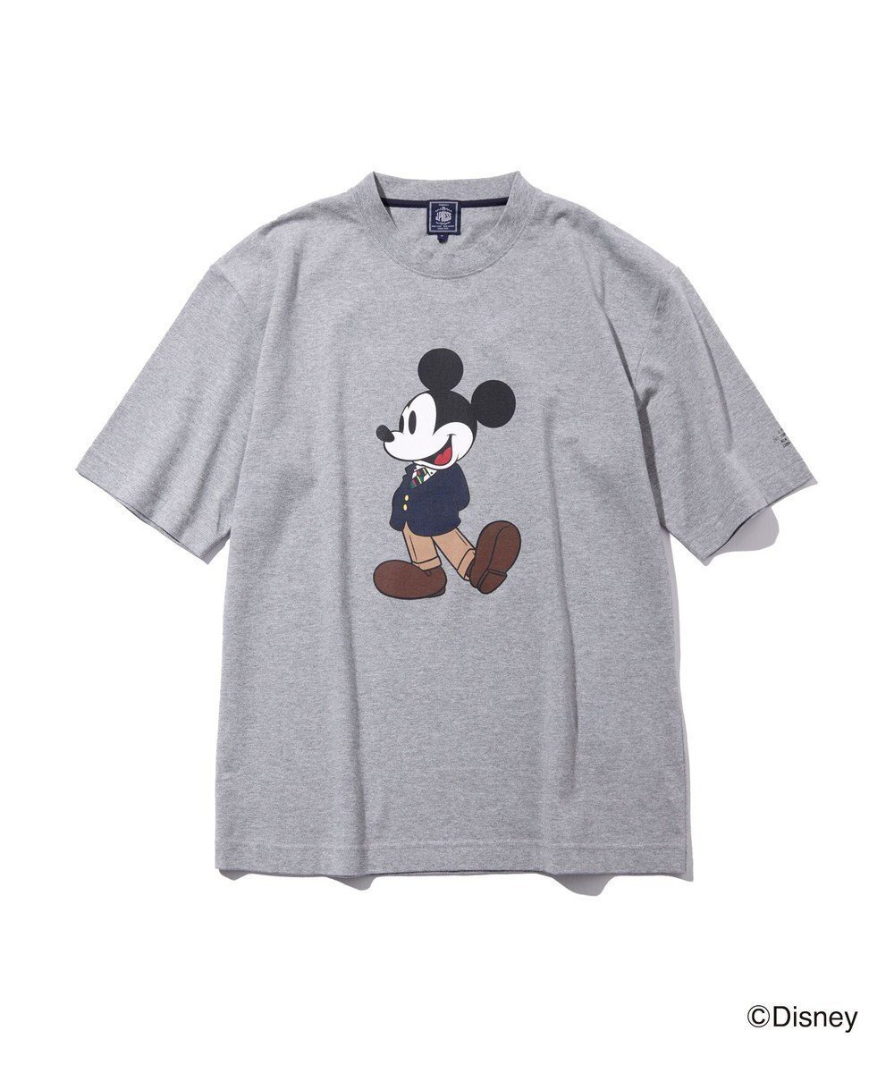 【ジェイ プレス/J.PRESS / MEN】の【DISNEY COLLECTION】【UNISEX】フロントイラストTシャツ / ミッキーマウス インテリア・キッズ・メンズ・レディースファッション・服の通販 founy(ファニー) 　ファッション　Fashion　レディースファッション　Fashion for Women　トップス・カットソー　Cut & Sew Tops　シャツ・ブラウス・オフィスカジュアル　Elegant Blouses & Button-Ups　ロングTシャツ・Tシャツ　Longline T-Shirts & Tees　カットソー・ベーシックTシャツ　Cut-and-Sewn Tops / Stretch Tees & Basics　アメリカン　American Style　イラスト　Illustration　春　Spring　カットソー　Cut and Sewn Top　コレクション　Collection, Seasonal Line　人気　Popular, Best Seller　フロント　Front, Front Design　プリント　Print, Printed Pattern　ベーシック　Basic, Essential　ユニセックス　Unisex, Genderless　ラバー　Rubber, Rubber Sole　リラックス　Relax, Relaxed Fit　S/S・春夏　SS, Spring/Summer, Warm Season　新作・新入荷　New Arrivals / New In　夏　Summer　エレガント 上品　Elegant　ライトグレー系|ID: prp329100004678104 ipo3291000000033797006