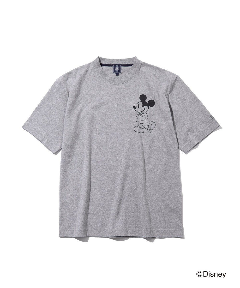 【ジェイ プレス/J.PRESS / MEN】の【DISNEY COLLECTION】【UNISEX】ワンポイント Tシャツ / ミッキ-マウス インテリア・キッズ・メンズ・レディースファッション・服の通販 founy(ファニー) 　ファッション　Fashion　レディースファッション　Fashion for Women　トップス・カットソー　Cut & Sew Tops　シャツ・ブラウス・オフィスカジュアル　Elegant Blouses & Button-Ups　ロングTシャツ・Tシャツ　Longline T-Shirts & Tees　カットソー・ベーシックTシャツ　Cut-and-Sewn Tops / Stretch Tees & Basics　アメリカン　American Style　春　Spring　カットソー　Cut and Sewn Top　コレクション　Collection, Seasonal Line　人気　Popular, Best Seller　プリント　Print, Printed Pattern　ベーシック　Basic, Essential　ユニセックス　Unisex, Genderless　ラバー　Rubber, Rubber Sole　リラックス　Relax, Relaxed Fit　ワンポイント　One Point, Statement Accent　S/S・春夏　SS, Spring/Summer, Warm Season　新作・新入荷　New Arrivals / New In　夏　Summer　エレガント 上品　Elegant　ライトグレー系|ID: prp329100004678106 ipo3291000000033797021