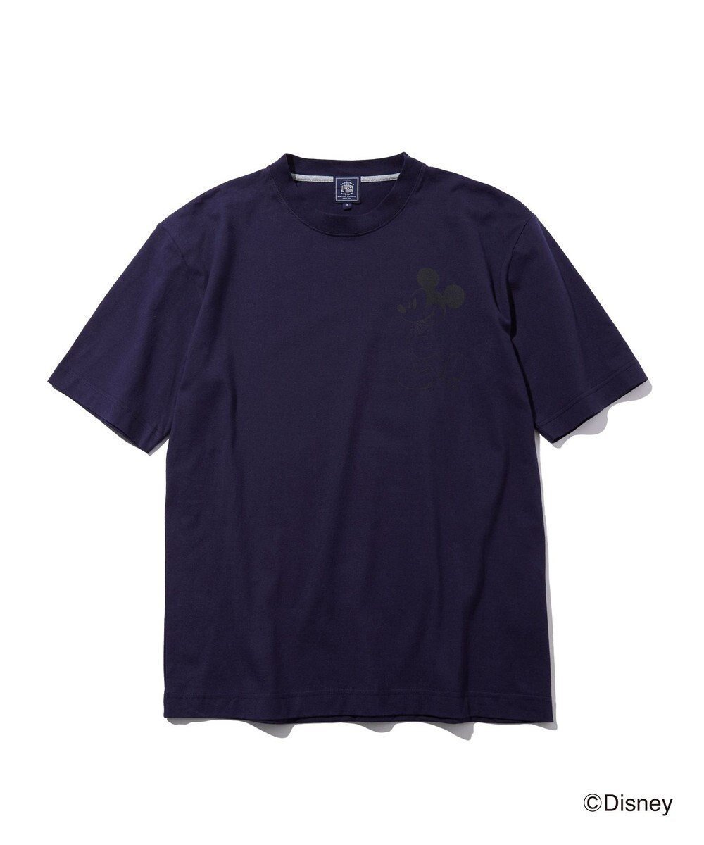 【ジェイ プレス/J.PRESS / MEN】の【DISNEY COLLECTION】【UNISEX】ワンポイント Tシャツ / ミッキ-マウス インテリア・キッズ・メンズ・レディースファッション・服の通販 founy(ファニー) 　ファッション　Fashion　レディースファッション　Fashion for Women　トップス・カットソー　Cut & Sew Tops　シャツ・ブラウス・オフィスカジュアル　Elegant Blouses & Button-Ups　ロングTシャツ・Tシャツ　Longline T-Shirts & Tees　カットソー・ベーシックTシャツ　Cut-and-Sewn Tops / Stretch Tees & Basics　アメリカン　American Style　春　Spring　カットソー　Cut and Sewn Top　コレクション　Collection, Seasonal Line　人気　Popular, Best Seller　プリント　Print, Printed Pattern　ベーシック　Basic, Essential　ユニセックス　Unisex, Genderless　ラバー　Rubber, Rubber Sole　リラックス　Relax, Relaxed Fit　ワンポイント　One Point, Statement Accent　S/S・春夏　SS, Spring/Summer, Warm Season　新作・新入荷　New Arrivals / New In　夏　Summer　エレガント 上品　Elegant　ネイビー系|ID: prp329100004678106 ipo3291000000033797023