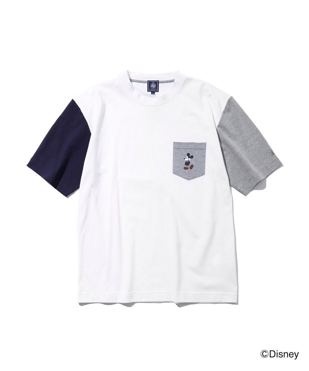 【ジェイ プレス/J.PRESS / MEN】の【DISNEY COLLECTION】【UNISEX】クレイジーパターンワンポイント Tシャツ / ミッキーマウス 人気、トレンドファッション・服の通販 founy(ファニー) 　ファッション　Fashion　レディースファッション　Fashion for Women　トップス・カットソー　Cut & Sew Tops　シャツ・ブラウス・オフィスカジュアル　Elegant Blouses & Button-Ups　ロングTシャツ・Tシャツ　Longline T-Shirts & Tees　カットソー・ベーシックTシャツ　Cut-and-Sewn Tops / Stretch Tees & Basics　春　Spring　カットソー　Cut and Sewn Top　コレクション　Collection, Seasonal Line　人気　Popular, Best Seller　プリント　Print, Printed Pattern　ポケット　Pocket, Pocket Detail　ユニセックス　Unisex, Genderless　リラックス　Relax, Relaxed Fit　S/S・春夏　SS, Spring/Summer, Warm Season　新作・新入荷　New Arrivals / New In　夏　Summer　エレガント 上品　Elegant　 other-1|ID: prp329100004678108 ipo3291000000033797029