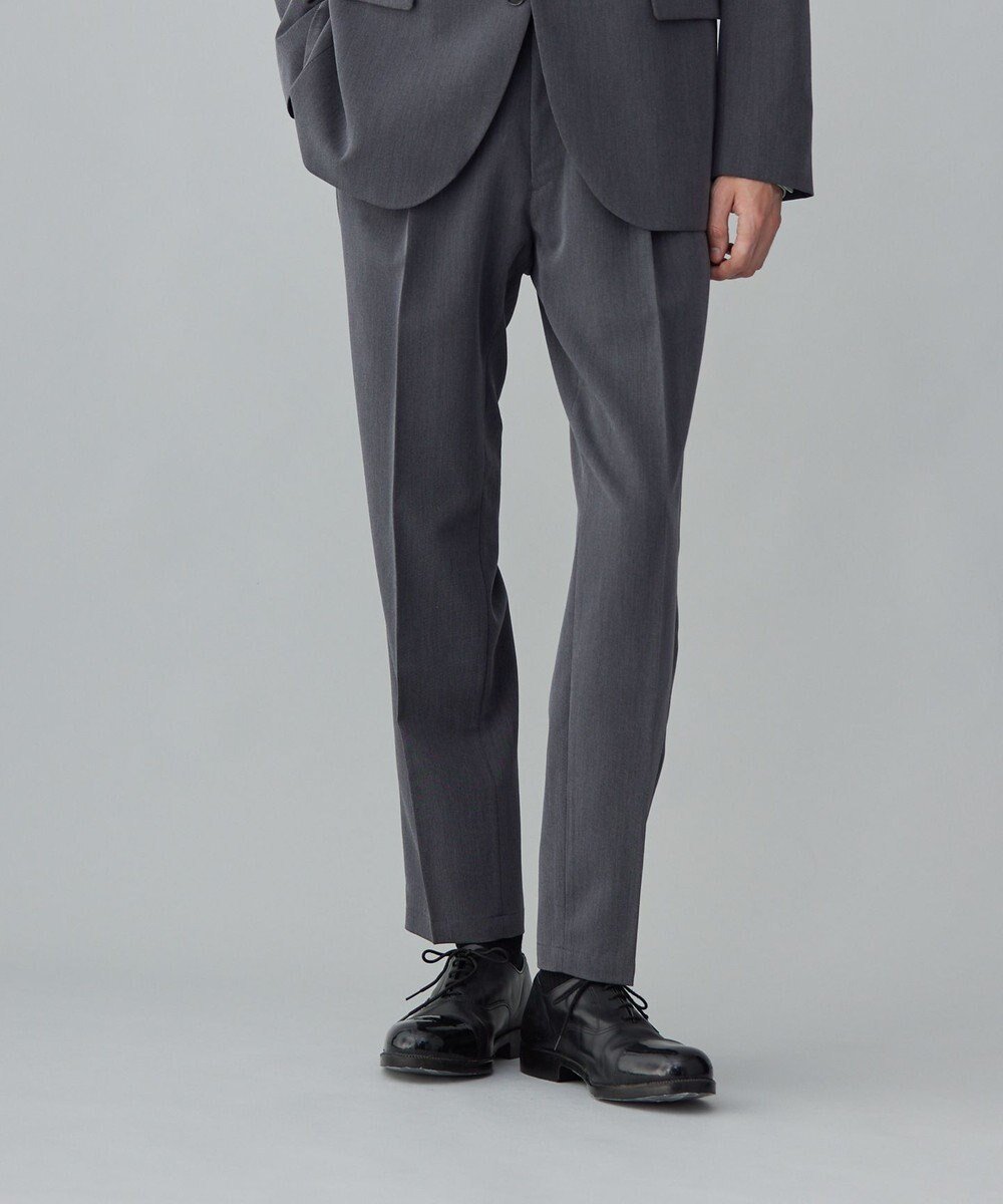 【アンフィーロ/UNFILO / MEN】のスマート テーパードパンツ 24年秋冬商品 人気、トレンドファッション・服の通販 founy(ファニー) 　ファッション　Fashion　メンズファッション　Fashion for Men　ボトムス　Bottoms　ウォッシャブル　Machine Washable　ジャケット　Jacket, Outerwear　スピンドル　Spindle, Drawcord　スマート　Smart, Elegant　セットアップ　Set-Up, Coordinated Outfit　ツイル　Twist, Twisted Detail　テーパード　Tapered, Tapered Pants　プリーツ　Pleats, Pleated　ループ　Loop, Loop Knit　A/W・秋冬　Autumn/Winter　エレガント 上品　Elegant　 other-1|ID: prp329100004678120 ipo3291000000035615241