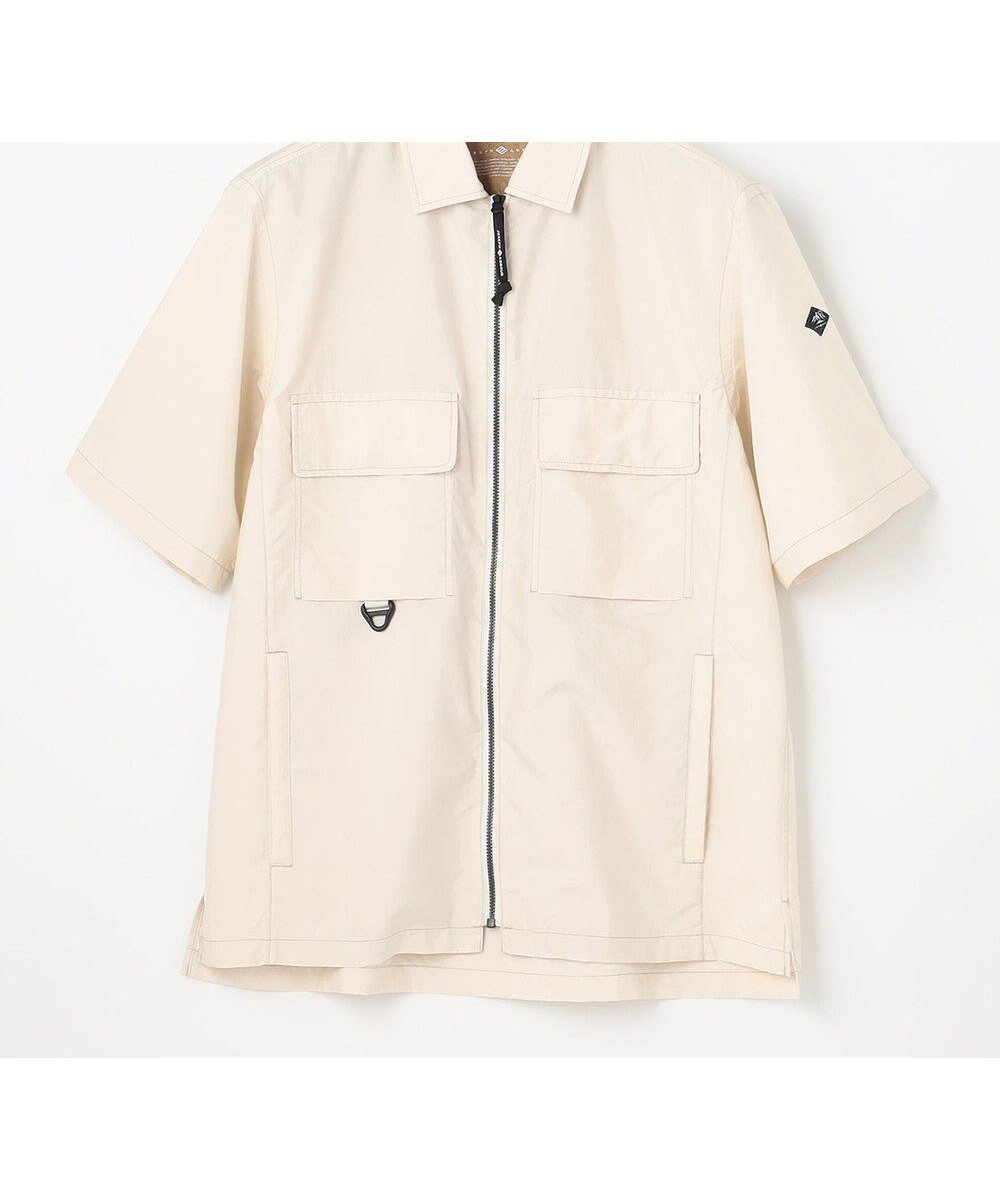 【ジョセフ アブード マウンテン/JOSEPH ABBOUD MOUNTAIN】の【UNISEX】軽量/撥水 ZIP UPシャツ インテリア・キッズ・メンズ・レディースファッション・服の通販 founy(ファニー) 　ファッション　Fashion　レディースファッション　Fashion for Women　トップス・カットソー　Cut & Sew Tops　シャツ・ブラウス・オフィスカジュアル　Elegant Blouses & Button-Ups　春　Spring　軽量　Lightweight, Ultra Light　サングラス　Sunglasses, Shades　ネイティブ　Native, Ethnic Style　ファブリック　Fabric, Textile　プリント　Print, Printed Pattern　ポケット　Pocket, Pocket Detail　ユニセックス　Unisex, Genderless　ヨーク　Yoke, Yoke Design　リップ　Lip, Lip Motif　S/S・春夏　SS, Spring/Summer, Warm Season　夏　Summer　小旅行　Short Trip　ホワイト系|ID: prp329100004678185 ipo3291000000033797445