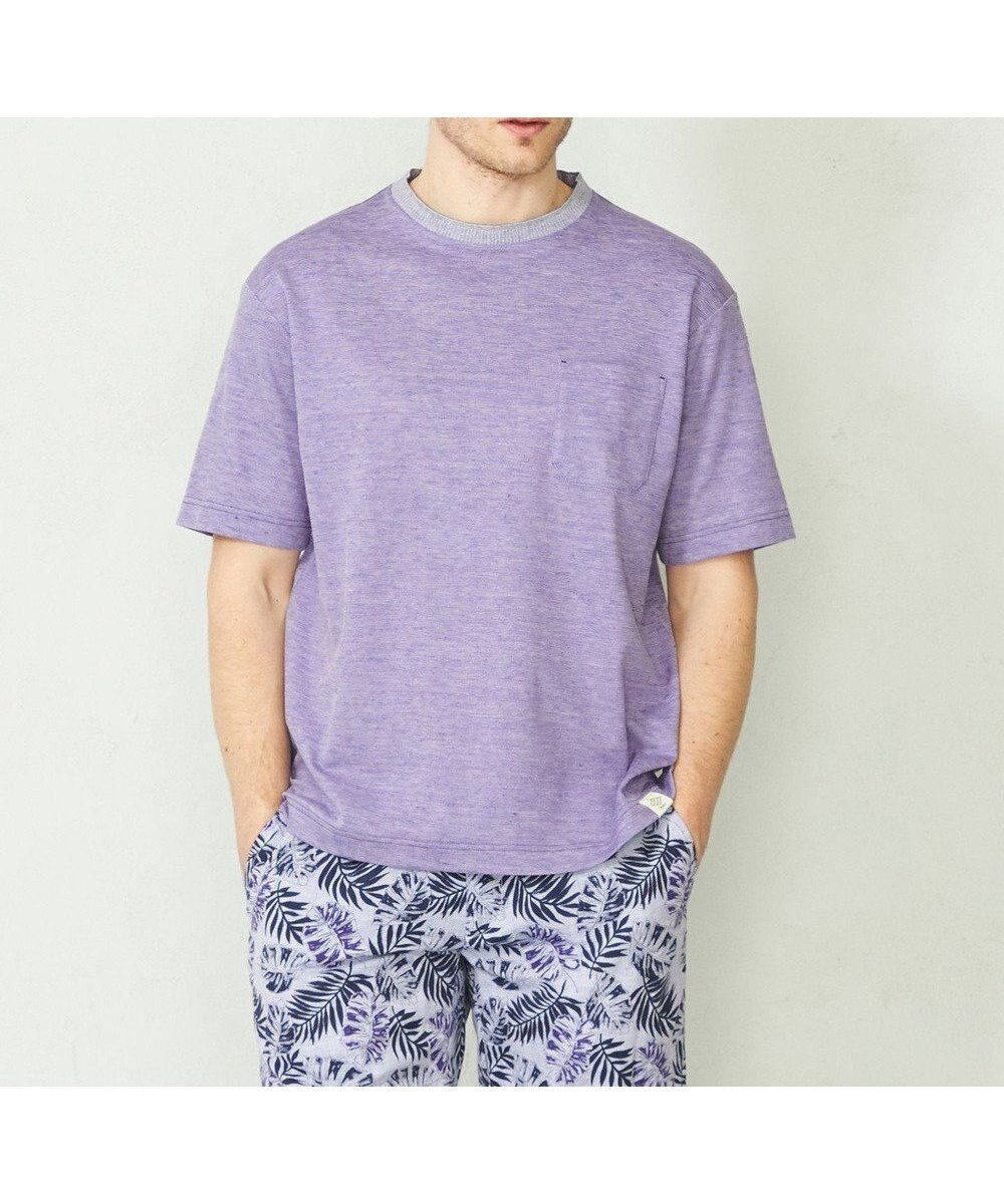 【ジョセフ アブード マウンテン/JOSEPH ABBOUD MOUNTAIN】の【SPACE/UNISEX】清涼感 リネンハニカム Tシャツ 人気、トレンドファッション・服の通販 founy(ファニー) 　ファッション　Fashion　レディースファッション　Fashion for Women　トップス・カットソー　Cut & Sew Tops　シャツ・ブラウス・オフィスカジュアル　Elegant Blouses & Button-Ups　ロングTシャツ・Tシャツ　Longline T-Shirts & Tees　カットソー・ベーシックTシャツ　Cut-and-Sewn Tops / Stretch Tees & Basics　春　Spring　カットソー　Cut and Sewn Top　吸水　Absorbent, Quick-Dry　フランス　France, French　メランジ　Melange, Mixed Yarn　ユニセックス　Unisex, Genderless　リネン　Linen, Linen Fabric　リラックス　Relax, Relaxed Fit　S/S・春夏　SS, Spring/Summer, Warm Season　夏　Summer　 other-1|ID: prp329100004678187 ipo3291000000033797455