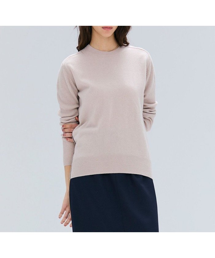 【ベイジ,/BEIGE,】の【洗える】POMPE / ウールカシミヤ配色ラインクルーネックニット インテリア・キッズ・メンズ・レディースファッション・服の通販 founy(ファニー) https://founy.com/ ファッション Fashion レディースファッション Fashion for Women トップス・カットソー Cut & Sew Tops ニット Knit Tops & Sweaters シンプル Simple, Minimal ジャケット Jacket, Outerwear セーター Sweater, Knitwear ベーシック Basic, Essential ボトム Bottoms, Lower Wear ロング Long, Long-Length 人気 Popular, Best Seller 定番 Standard, Basic Item 洗える Machine Washable 秋 Autumn A/W・秋冬 Autumn/Winter |ID: prp329100004678227 ipo3291000000033797669