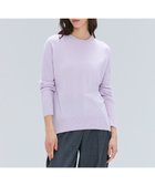 【ベイジ,/BEIGE,】の【洗える】POMPE / ウールカシミヤ配色ラインクルーネックニット Lilac×Taupe|ID: prp329100004678227 ipo3291000000033797675