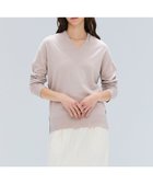 【ベイジ,/BEIGE,】の【洗える】POMPE / ウールカシミヤ配色ラインVネックニット Taupe×Bordeaux|ID: prp329100004678230 ipo3291000000033797694