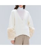 【ベイジ,/BEIGE,】の【洗える】CHESTER / フェイクファーVネックカーディガン Bone|ID: prp329100004678233 ipo3291000000033797712