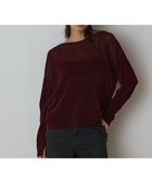 【グレース コンチネンタル/GRACE CONTINENTAL】のフロッキ-オ-バ-カットトップ ボルドー|ID: prp329100004678251 ipo3291000000033797803