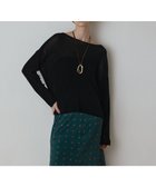 【グレース コンチネンタル/GRACE CONTINENTAL】のフロッキーオーバーカットトップ ブラック|ID: prp329100004678251 ipo3291000000033886957