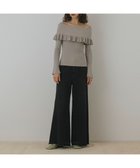 【グレース コンチネンタル/GRACE CONTINENTAL】のオフショルフリルニットトップ グレー|ID: prp329100004678254 ipo3291000000033797813
