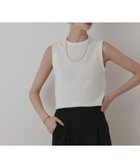 【グレース コンチネンタル/GRACE CONTINENTAL】のラメフェザ-ニットトップ ホワイト|ID: prp329100004678260 ipo3291000000033797842
