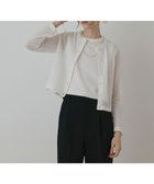 【グレース コンチネンタル/GRACE CONTINENTAL】のラメフェザ-ニットカーディガン ホワイト|ID: prp329100004678262 ipo3291000000033797847