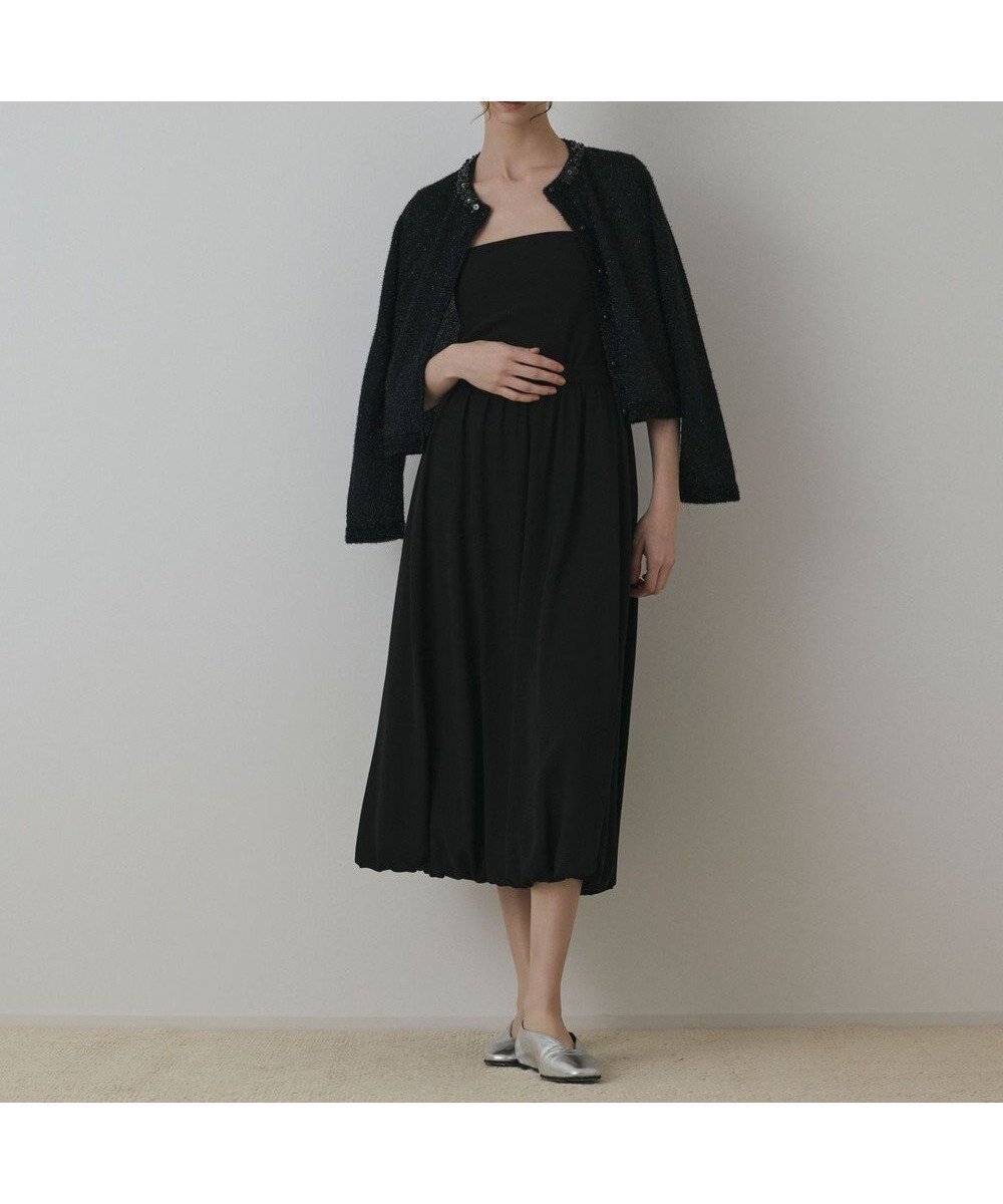 【グレース コンチネンタル/GRACE CONTINENTAL】のラメフェザ-ニットカーディガン インテリア・キッズ・メンズ・レディースファッション・服の通販 founy(ファニー) 　ファッション　Fashion　レディースファッション　Fashion for Women　トップス・カットソー　Cut & Sew Tops　ニット　Knit Tops & Sweaters　カーディガン・羽織り　Layered Style Cardigans　おすすめ　Recommended / Our Picks　アンサンブル　Ensemble Set　カーディガン　Cardigan, Knitwear　スパンコール　Sequins, Sequin Embellishment　フェザーヤーン　Feather Yarn, Fluffy Yarn　夏　Summer　秋　Autumn　A/W・秋冬　Autumn/Winter　ブラック|ID: prp329100004678262 ipo3291000000033797848