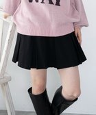 【ウィゴー/WEGO】のツイルプリーツミニスカパン ブラック|ID: prp329100004678294 ipo3291000000033798008