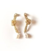 【カスミノ/CASUMINO】のyui white ピアス 人気、トレンドファッション・服の通販 founy(ファニー) ファッション Fashion レディースファッション Fashion for Women アクセサリー Fashion Accessories イヤリング Earrings かぎ針 Crochet シンプル Simple, Minimal 手編み Hand-Knitted, Handmade Knit パール Pearl, Pearl Accent ワイヤー Wire, Wired Bra thumbnail gold|ID: prp329100004678366 ipo3291000000034256228