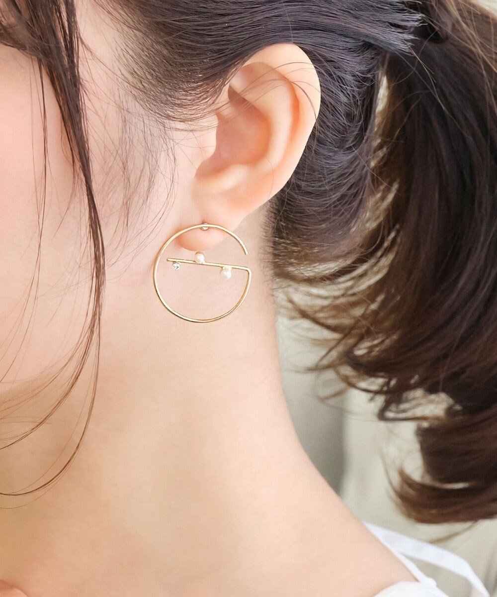 【フィービィー/phoebe】のエラボレイトパールピアス 人気、トレンドファッション・服の通販 founy(ファニー) 　ファッション　Fashion　レディースファッション　Fashion for Women　おすすめ　Recommended / Our Picks　アクセサリー　Fashion Accessories　サークル　Circle, Round Design　セレモニー　Ceremony　パール　Pearl, Pearl Accent　ビジュー　Bijou, Jewel-like Accent　フォーマル　Formal, Dressy　フープ　Hoop, Hoop Earrings　モダン　Modern, Contemporary　ワーク　Workwear, Utility Style　エレガント 上品　Elegant　人気　Popular, Best Seller　 other-1|ID: prp329100004678421 ipo3291000000033798713