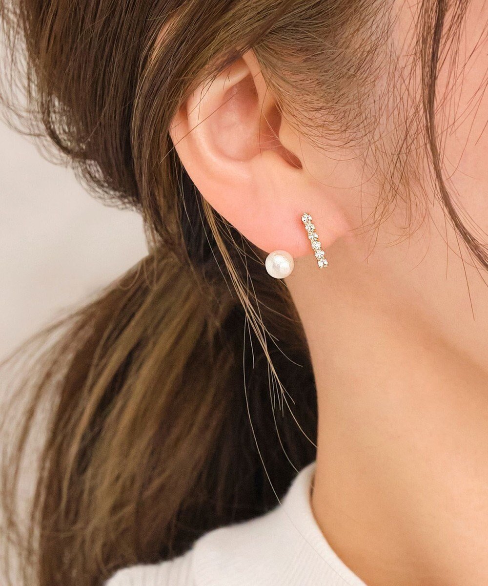 【フィービィー/phoebe】のリファインドビジューフロートイヤリング インテリア・キッズ・メンズ・レディースファッション・服の通販 founy(ファニー) 　ファッション　Fashion　レディースファッション　Fashion for Women　ジュエリー　Jewelry　ファッションリング　Fashion Rings　イヤリング・フープ・ドロップタイプ　Hoop, Drop & Clip Earrings　おすすめ　Recommended / Our Picks　アクセサリー　Fashion Accessories　イヤリング　Earrings　イヤーカフ　Ear Cuffs　パール　Pearl, Pearl Accent　ビジュー　Bijou, Jewel-like Accent　モチーフ　Motif, Design Theme　ゴールド|ID: prp329100004678424 ipo3291000000033798729