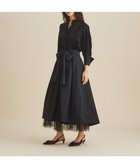 【グレース コンチネンタル/GRACE CONTINENTAL】のブラックタフタオーバースカート ブラック|ID: prp329100004678461 ipo3291000000033798888