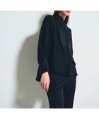 【グレース コンチネンタル/GRACE CONTINENTAL】のシルクコンビドレスシャツ ブラック|ID: prp329100004678466 ipo3291000000033798909